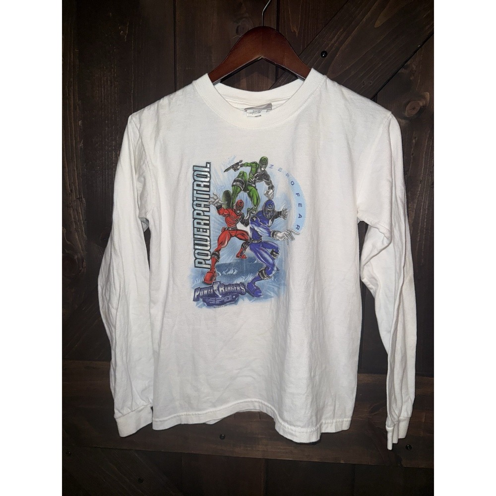 Vtg‎ Y2K Power Rangers Disney Store Boy's Sz M 10/12 T-Shirt Graphic Tee
